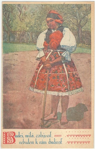 SLOVÁCKÉ PÍSNĚ: BUDEŠ, MILÁ, ZABÝVAŤ – detail 4