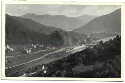 STŘEKOV: MASARYKOVO ZDYMADLO / SCHRECKENSTEIN MIT STAUSTUFE pohlednice