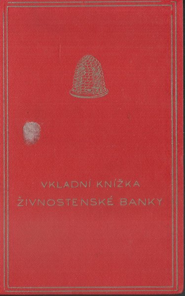 VKLADNÍ KNÍŽKA ŽIVNOSTENSKÉ BANKY – detail 1