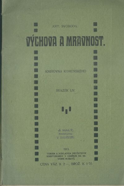 VÝCHOVA A MRAVNOST – Antonín Svoboda