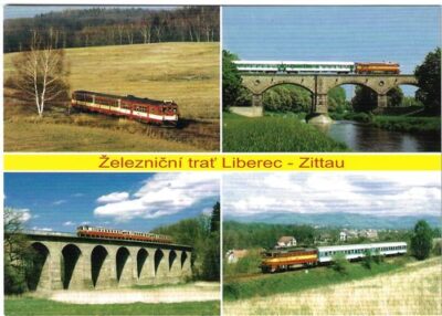 ŽELEZNIČNÍ TRAŤ LIBEREC – ZITTAU pohlednice