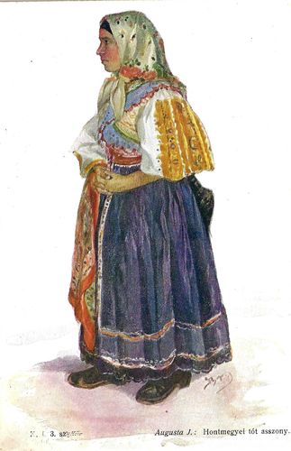 ŽENA V KROJI (HONTMEGYEI TÓT ASSZONY) – detail 1