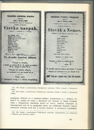 KAPITOLY Z DEJÍN SLOVENSKÉHO DIVADLA