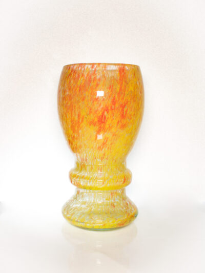 SKLENĚNÁ VÁZA BAREVNÁ