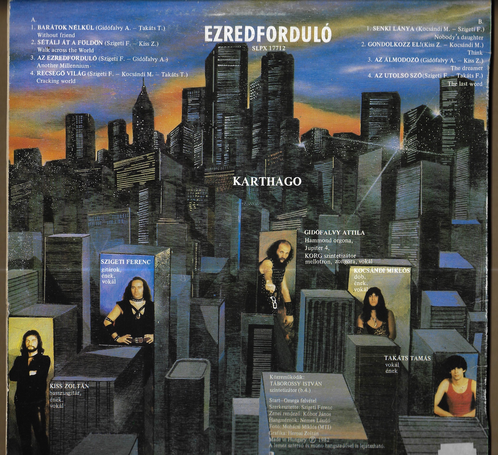 KARTHAGO – EZREDFORDULÓ (LP) - Obrázek 2