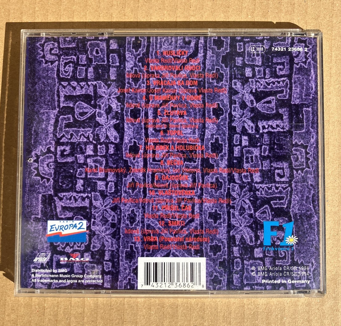 VLASTA REDL, AG FLEK & HRADIŠŤAN, JIŘÍ PAVLICA(CD) - Obrázek 3