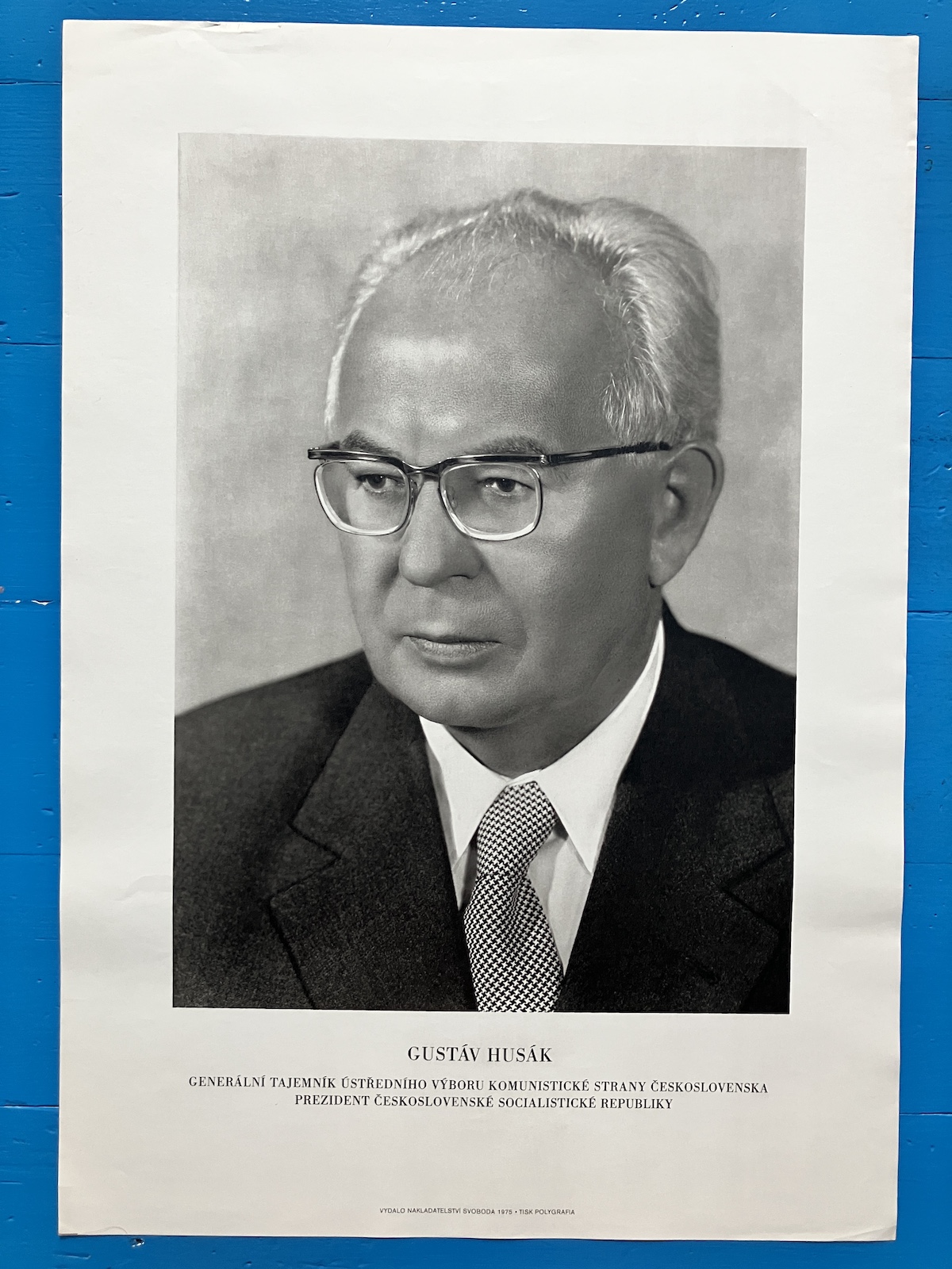 GUSTÁV HUSÁK - PREZIDENTSKÝ PLAKÁT - Obrázek 2