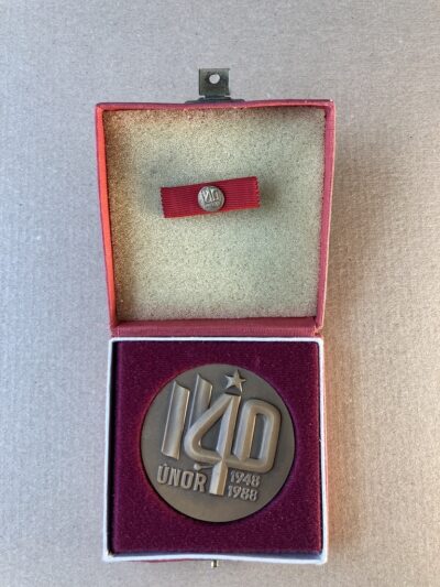 ÚNOR 40 PLAKETA 40. VÝROČÍ ÚNORA 1948 (PLAKETA)