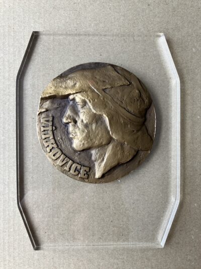 VÍTKOVICE PLAKETA SKLO VÍTKOVICE PLAKETA