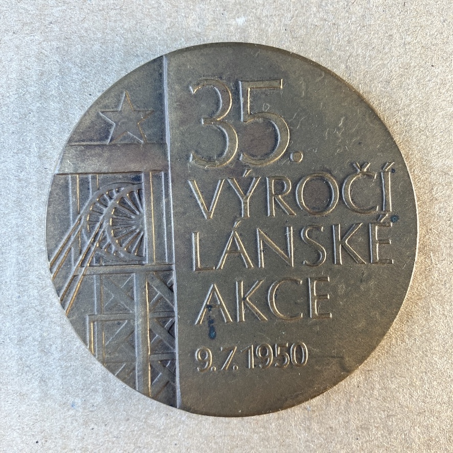 35. VÝROČÍ LÁNSKÉ AKCE (PLAKETA)