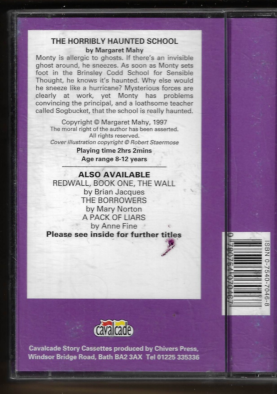 MARGARET MAHY – THE HORRIBLY HAUNTED SCHOOL (MC) - Obrázek 2