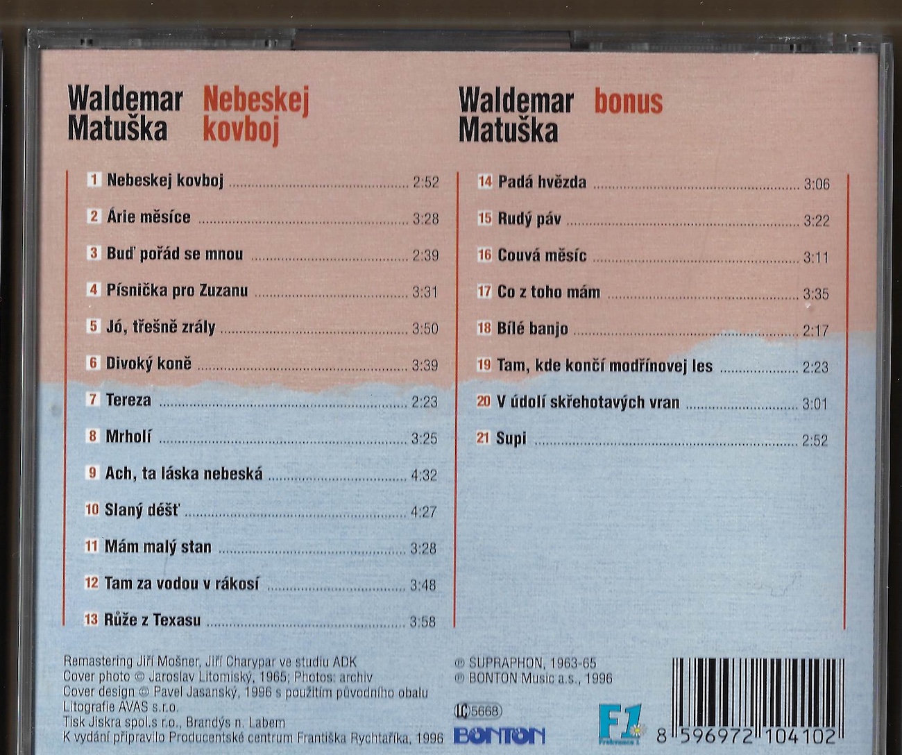WALDEMAR MATUŠKA – NEBESKEJ KOVBOJ (CD) - Obrázek 2