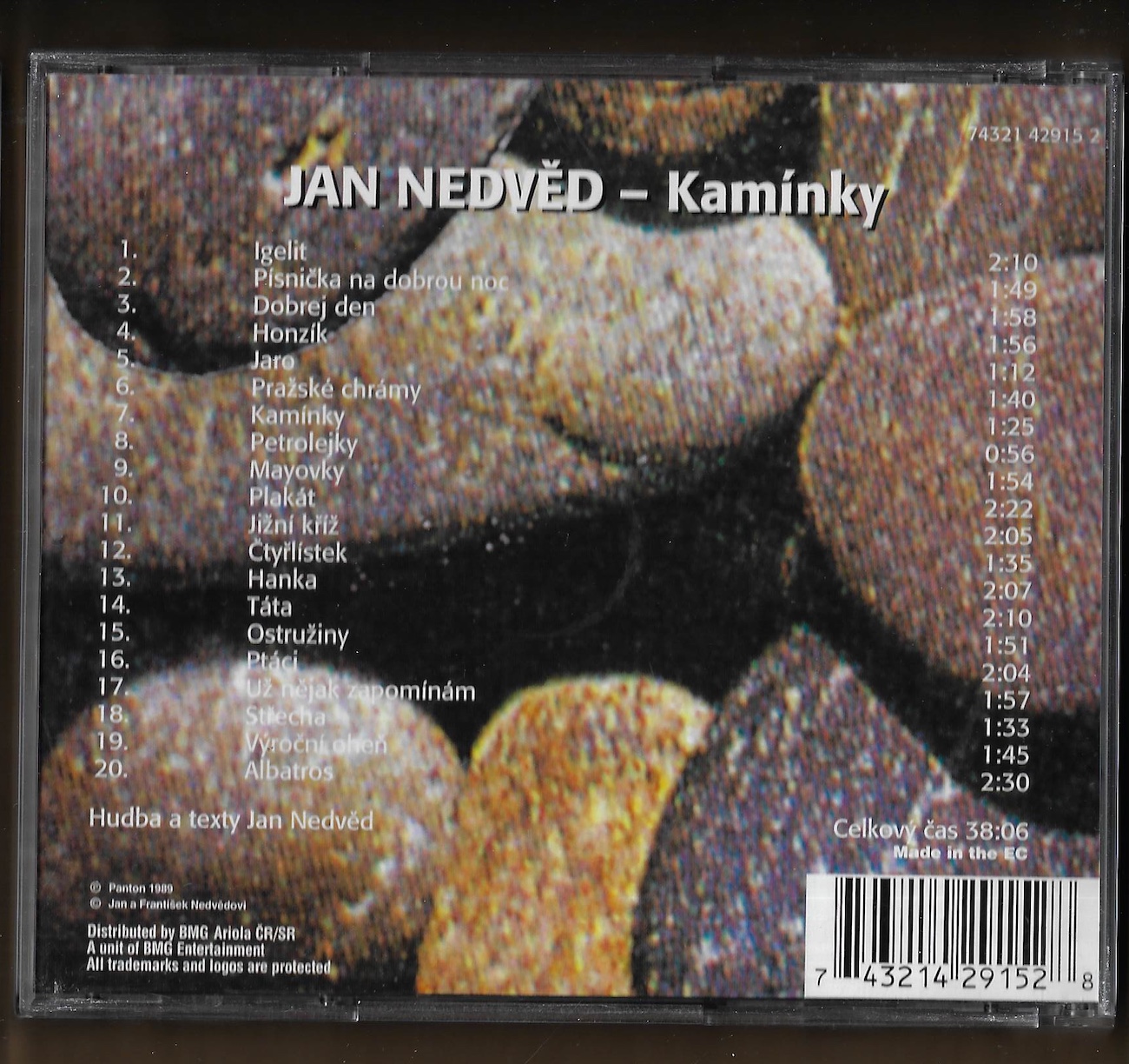 JAN NEDVĚD – KAMÍNKY (CD) - Obrázek 2