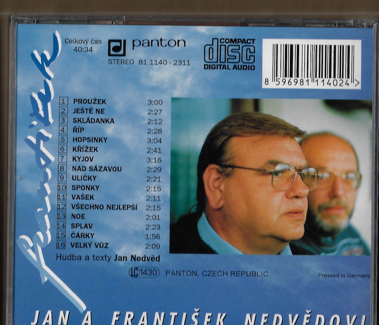 JAN A FRANTIŠEK NEDVĚDOVI – FRANTIŠEK (CD) - Obrázek 2
