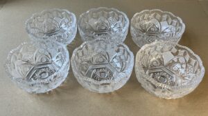 BROUŠENÉ SKLENĚNÉ MISKY – SADA