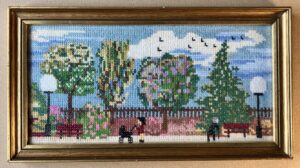 VYŠÍVANÝ OBRAZ PARK