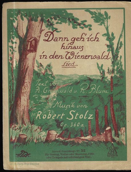 DANN GEH’ ICH HINAUS IN DEN WIENERWALD