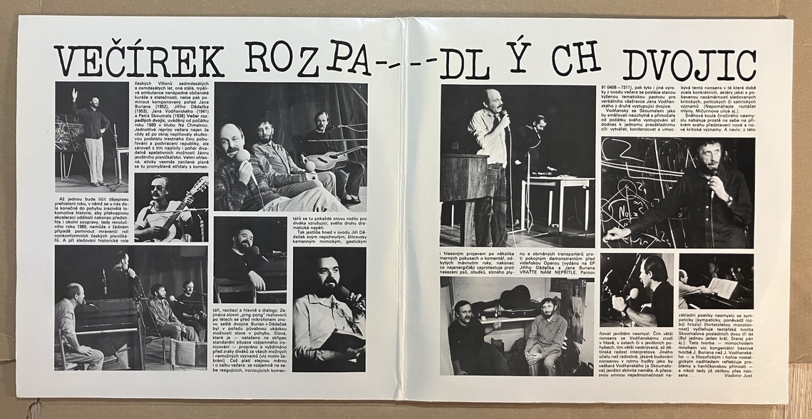 BURAN, DĚDEČEK, SKOUMAL, VODŇANSKÝ – VEČÍREK ROZPADLÝCH DVOJIC (LP) - Obrázek 2