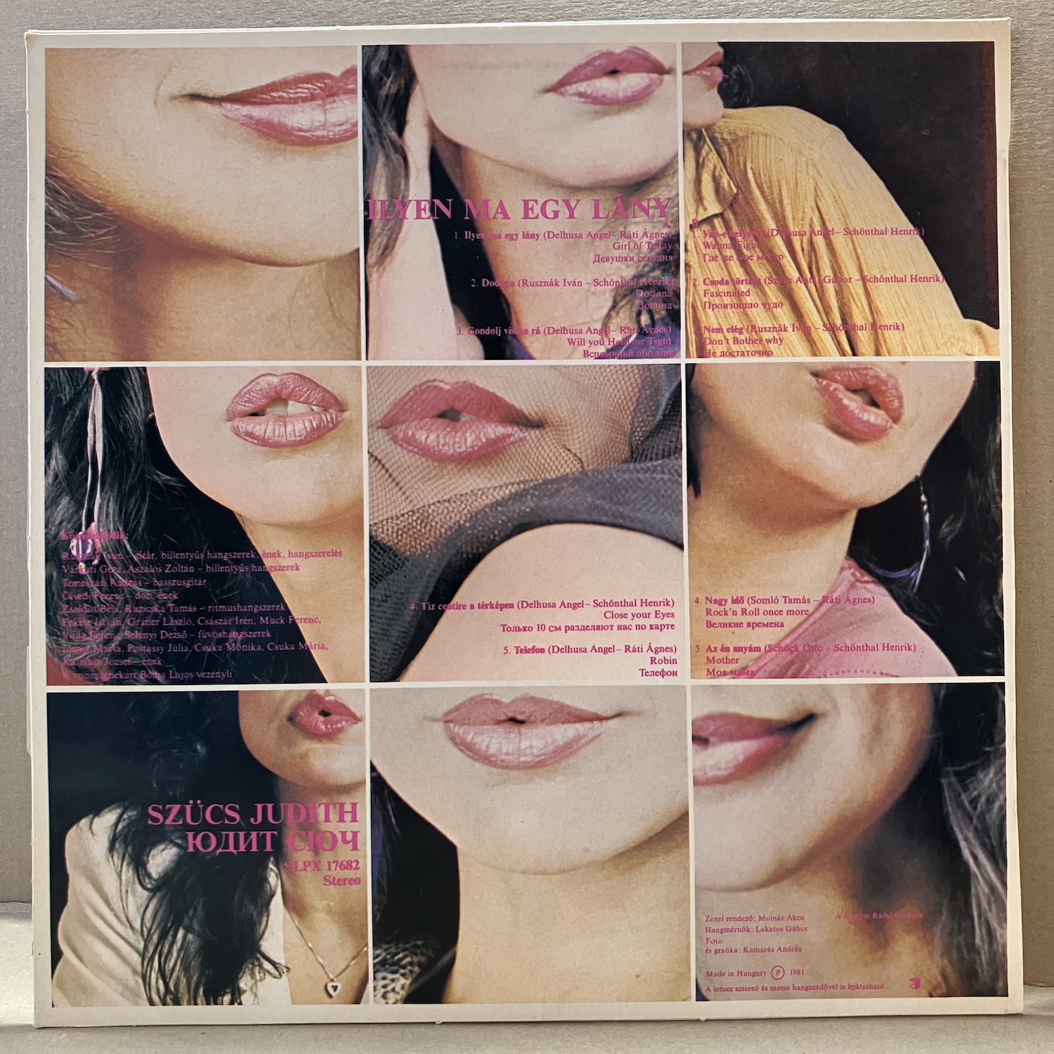 SZŰCS JUDITH – ILYEN MA EGY LÁNY (LP) - Obrázek 2