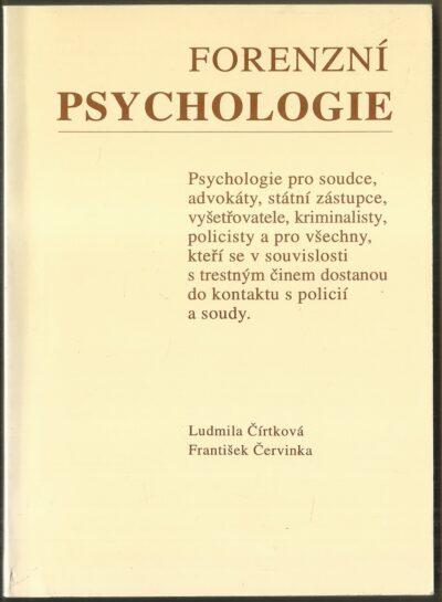 FORENZNÍ PSYCHOLOGIE
