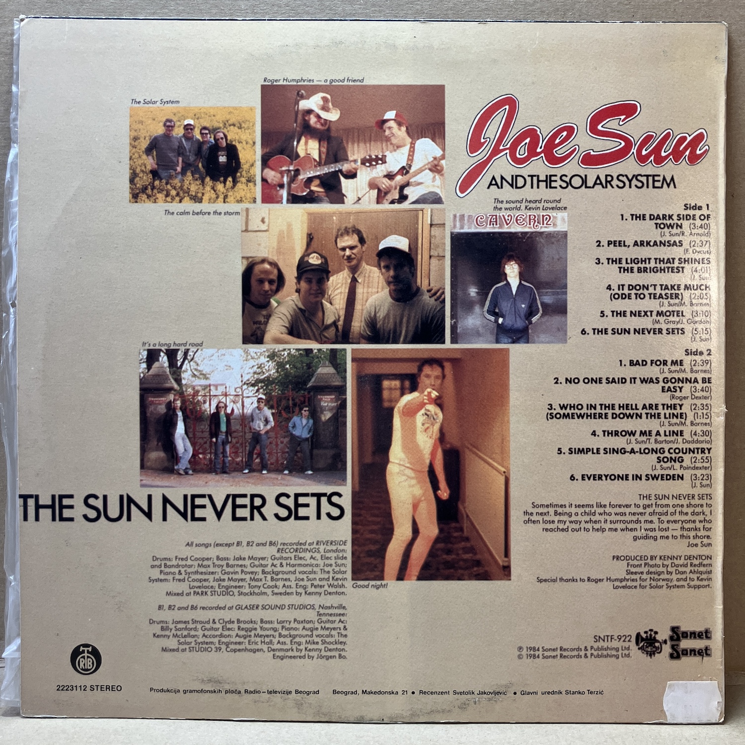 JOE SUN AND THE SOLAR SYSTEM – THE SUN NEVER SETS (LP) - Obrázek 2
