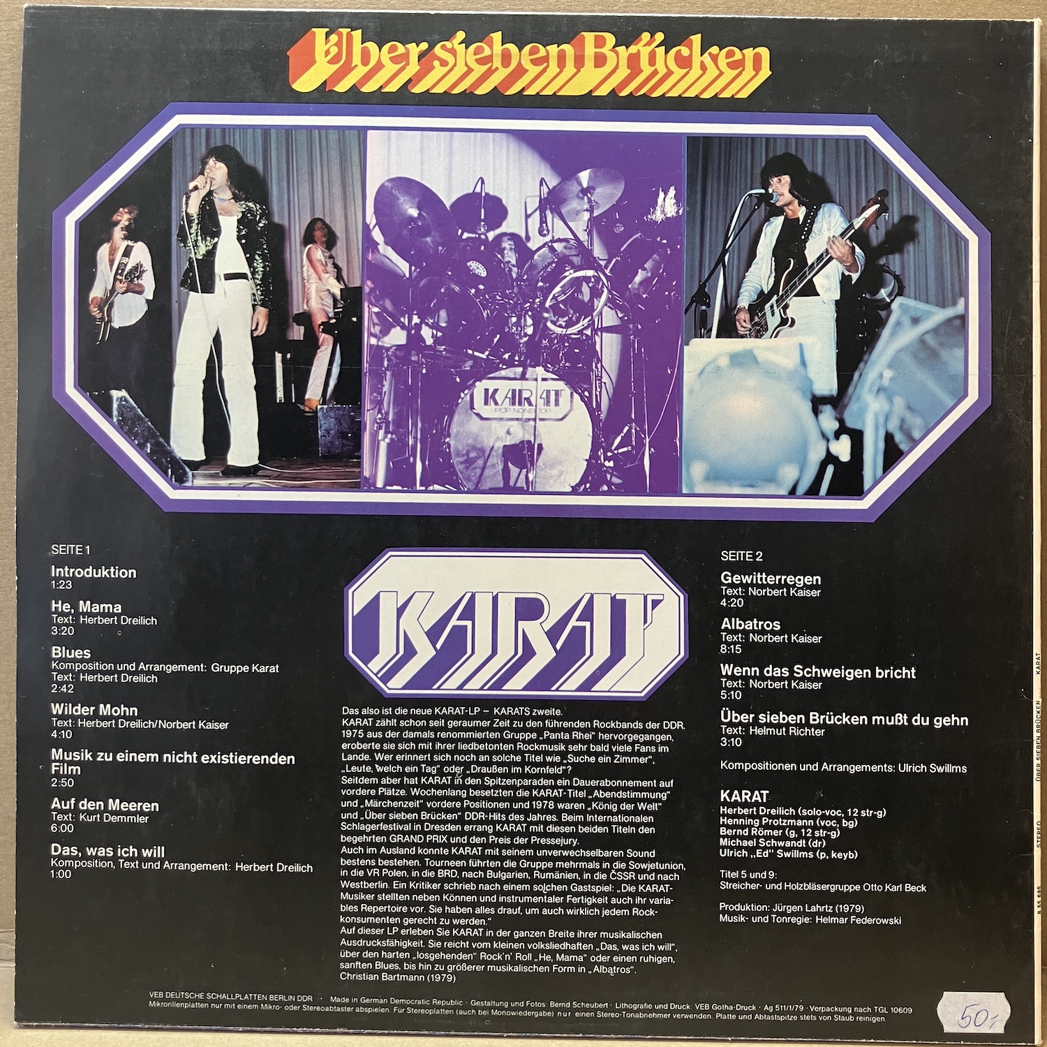 KARAT – ÜBER SIEBEN BRÜCKEN (LP) - Obrázek 2