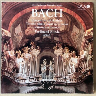 J. S. BACH – CONCERTO IN A & D MINOR / TOCCATA, ADAGIO, FUGUE IN C MAJOR / CANZONA IN D MINOR (LP)