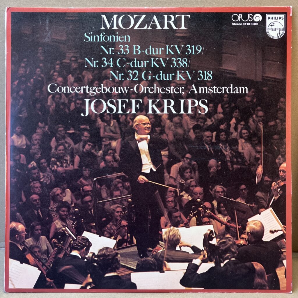 MOZART – SINFONIEN NR. 33 B-DUR KV 319 / NR. 34 C-DUR KV 338 / NR. 32 G-DUR KV 318 (LP)