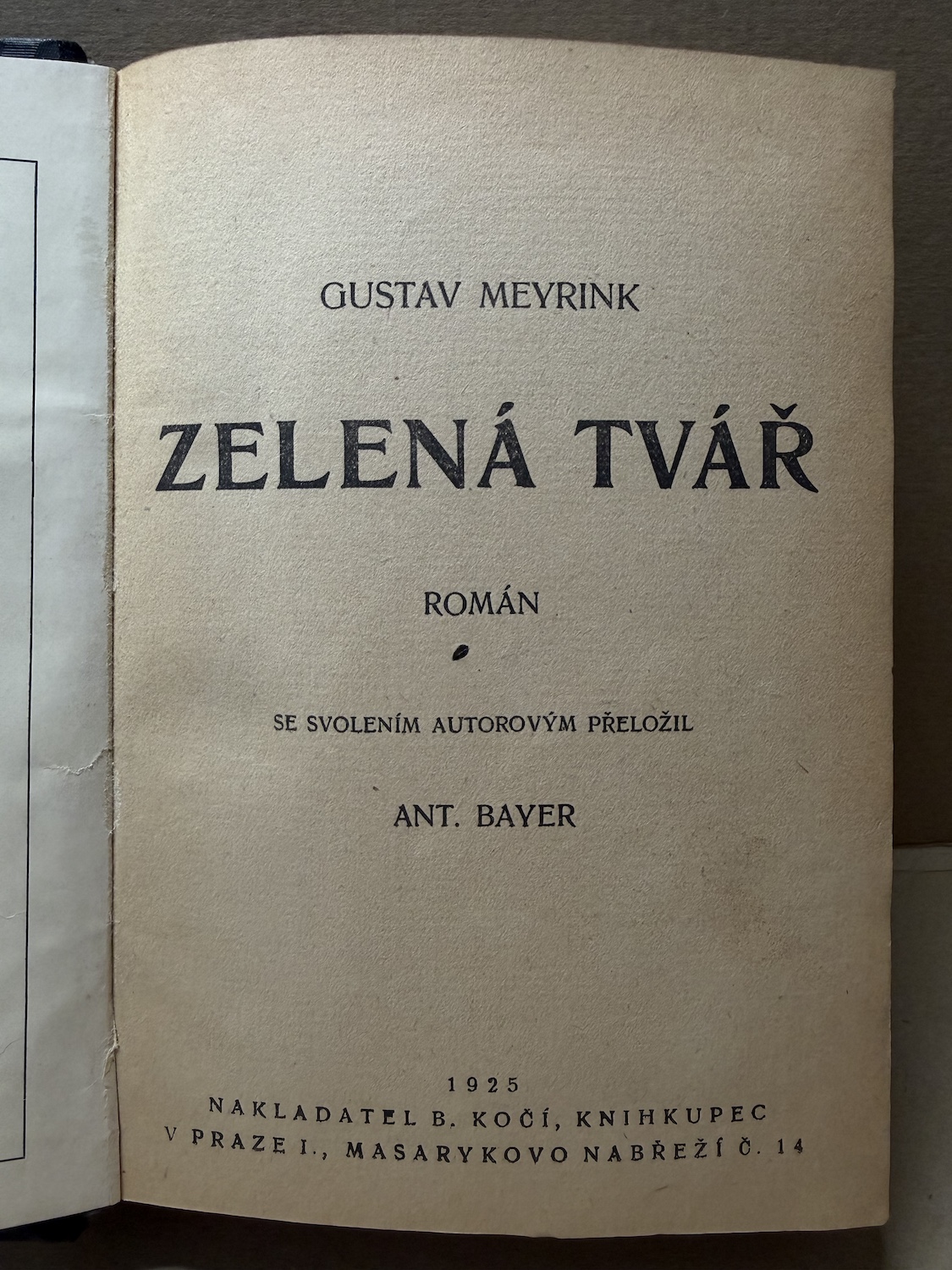 ZELENÁ TVÁŘ / NOC VALPURGINA - Obrázek 2