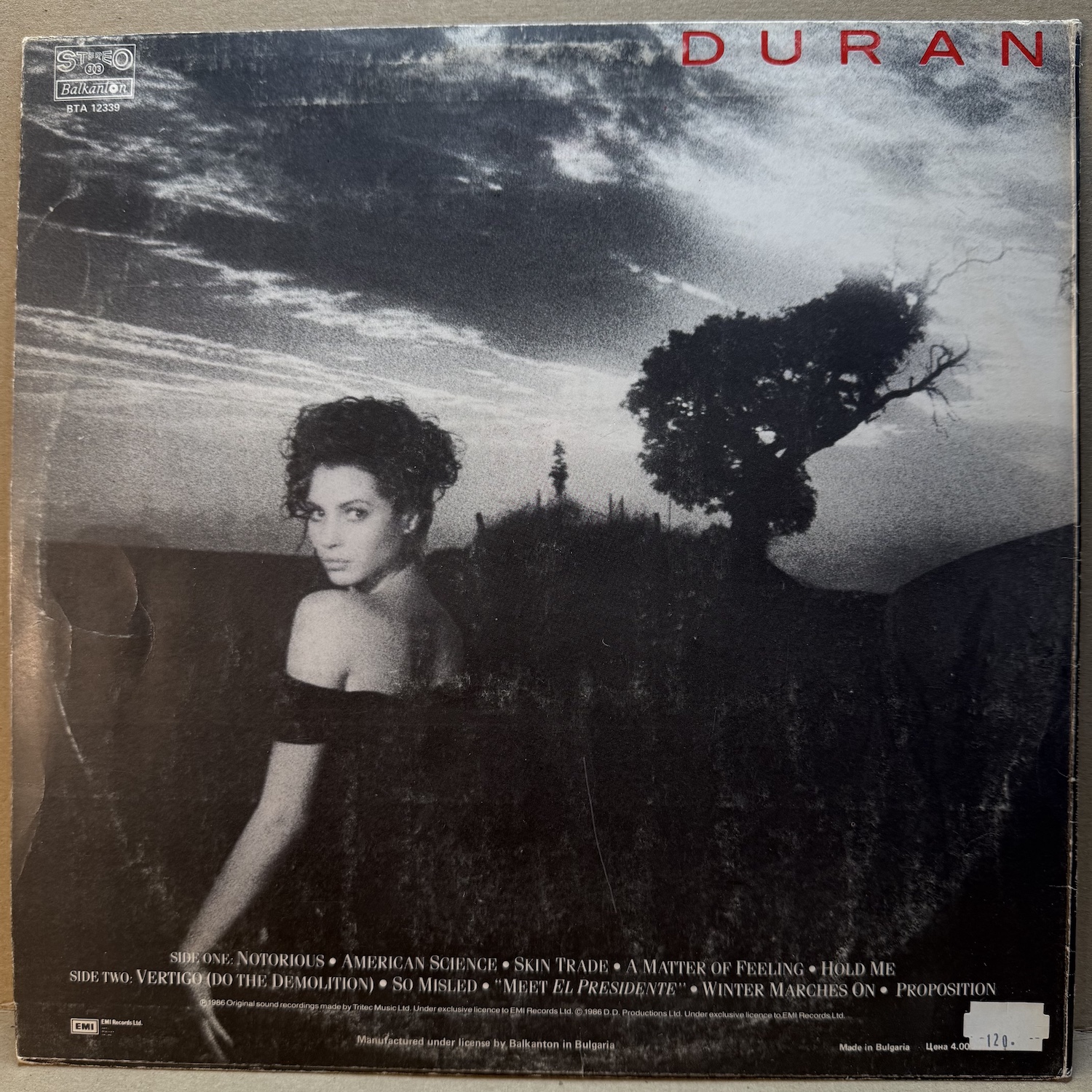 DURAN DURAN – NOTORIOUS (LP) - Obrázek 2