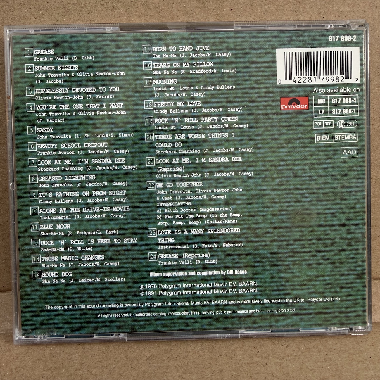 GREASE – THE ORIGINAL SOUNDTRACK FROM THE MOTION PICTURE (CD) - Obrázek 3