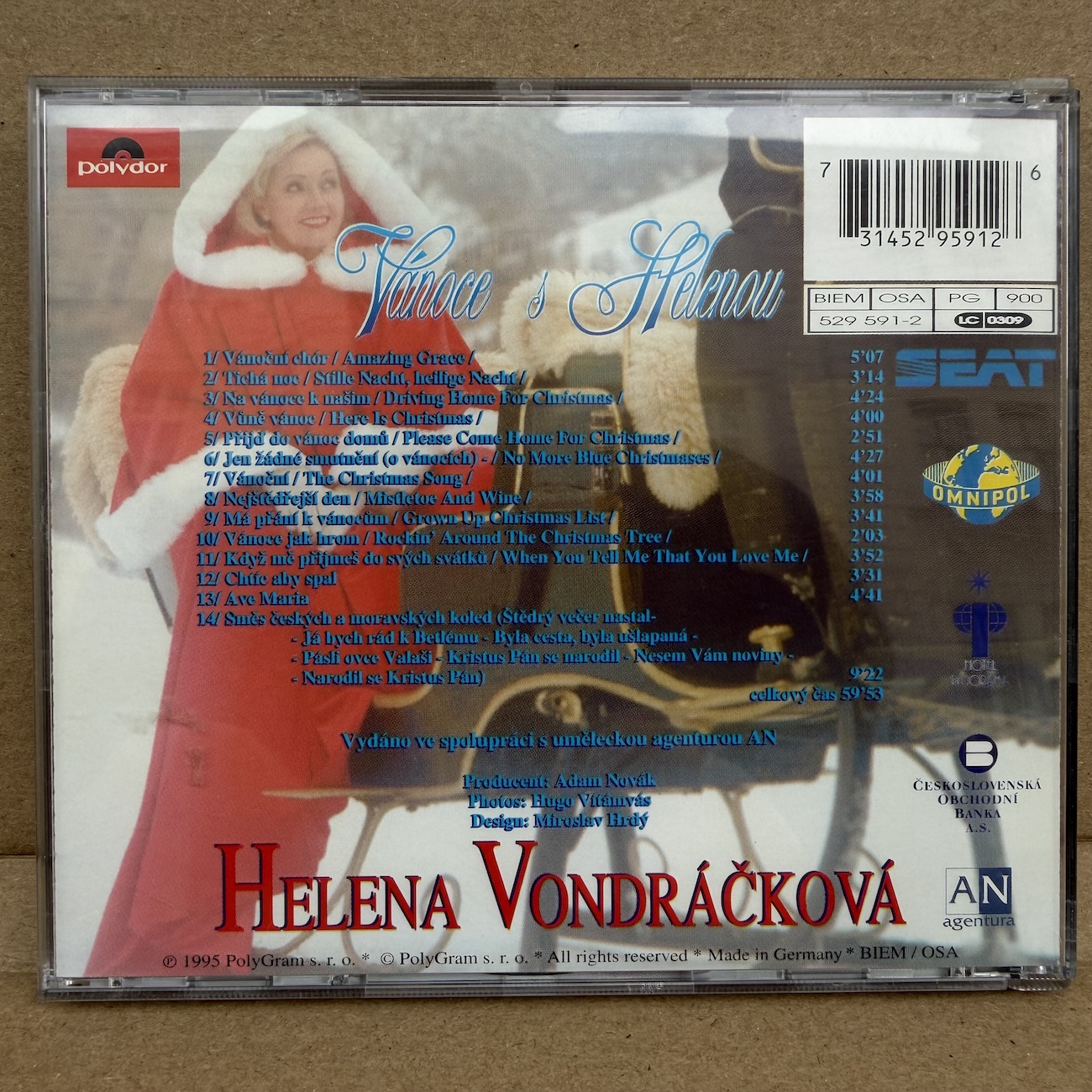 HELENA VONDRÁČKOVÁ – VÁNOCE S HELENOU (CD) - Obrázek 3