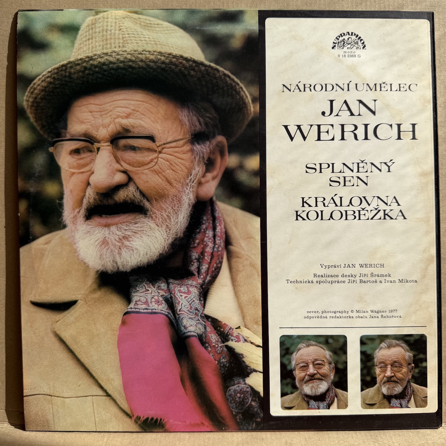 JAN WERICH – AŽ OPADÁ LISTÍ Z DUBU / FRANTIŠEK NEBOJSA (LP) - Obrázek 2
