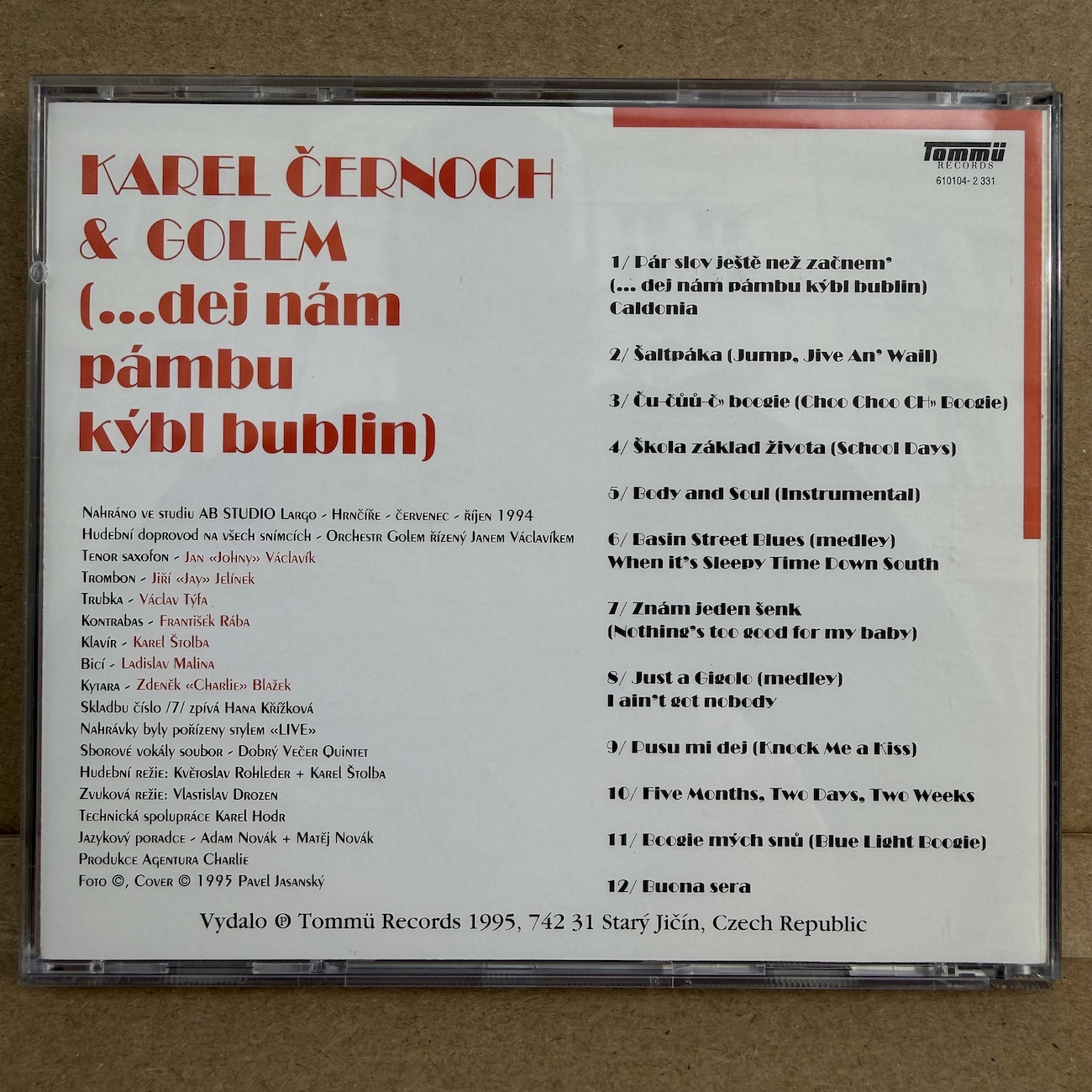 KAREL ČERNOCH & GOLEM – ...DEJ NÁM PÁMBU KÝBL BUBLIN (CD) - Obrázek 3