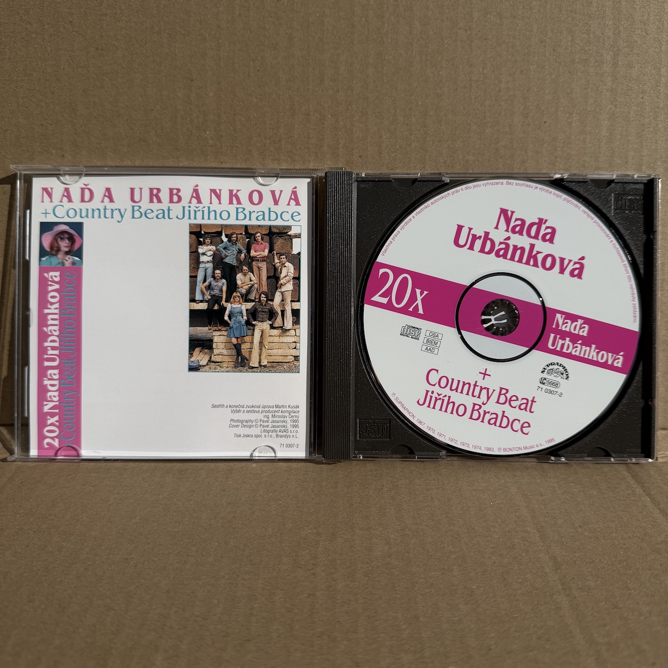 NAĎA URBÁNKOVÁ + COUNTRY BEAT JIŘÍHO BRABCE – 20× NAĎA URBÁNKOVÁ (CD) - Obrázek 2