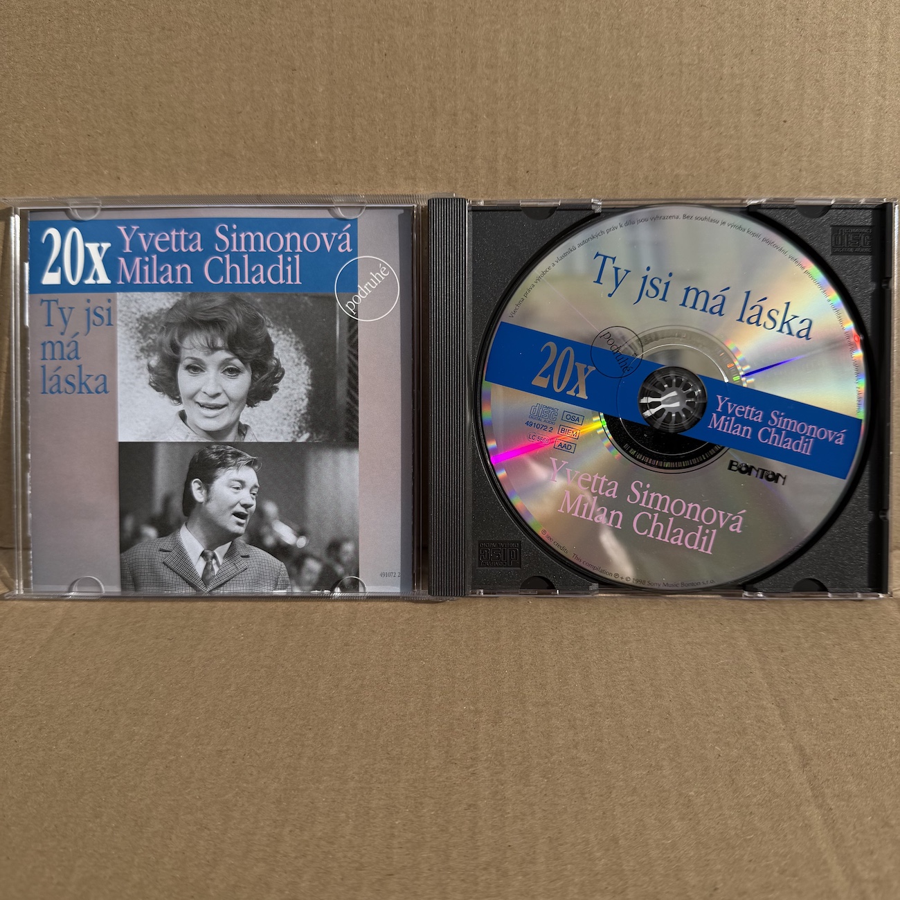 YVETTA SIMONOVÁ & MILAN CHLADIL – TY JSI MÁ LÁSKA (CD) - Obrázek 2